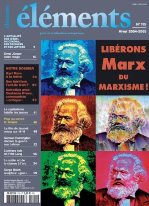 Couverture éléments 115 Libérons Marx du marxisme