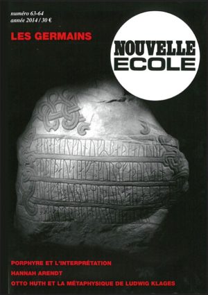 Couverture Nouvelle école 63 - 54 Les Germains
