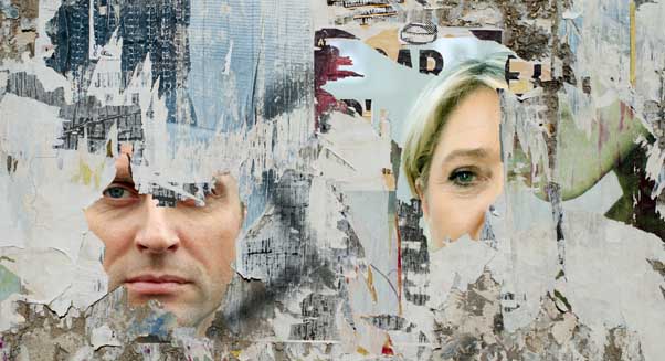 Le Pen et Macron