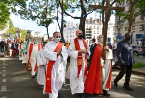 Marche des martyrs. Diocèse de Paris.