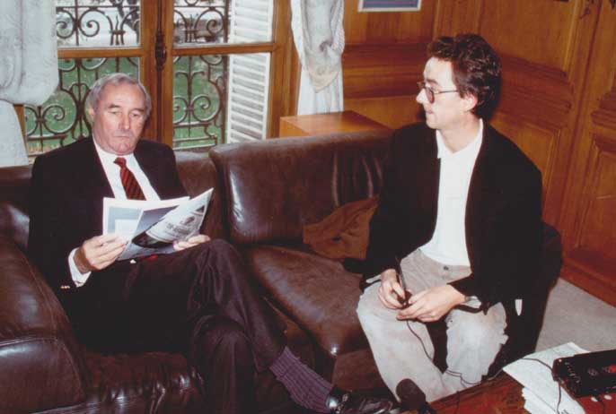 Rencontre de Nicoals Gauthier avec Gérard de Villers