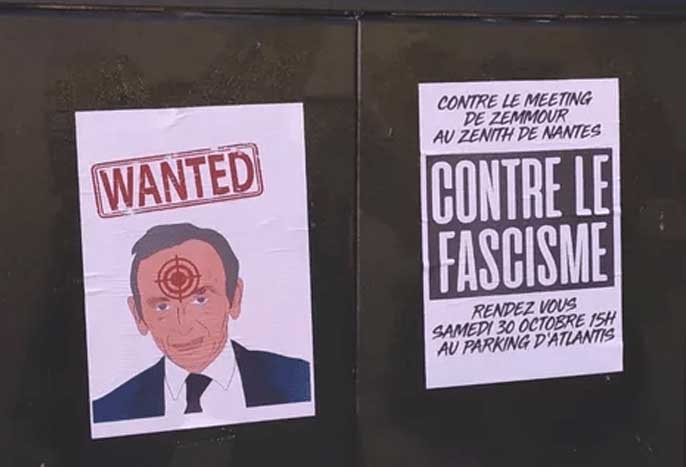 Antifa contre Zemmour à Nantes