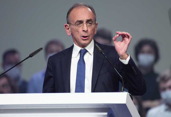 Éric Zemmour en meeting