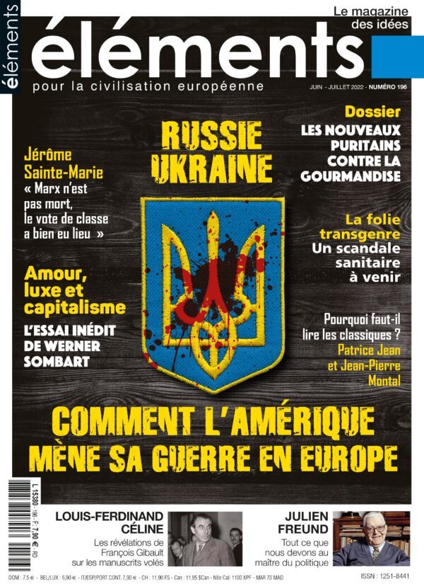 Gab Couveture éléments numéro 196 : "Russie Ukraine, comment l'Amérique mène sa guerre en Europe