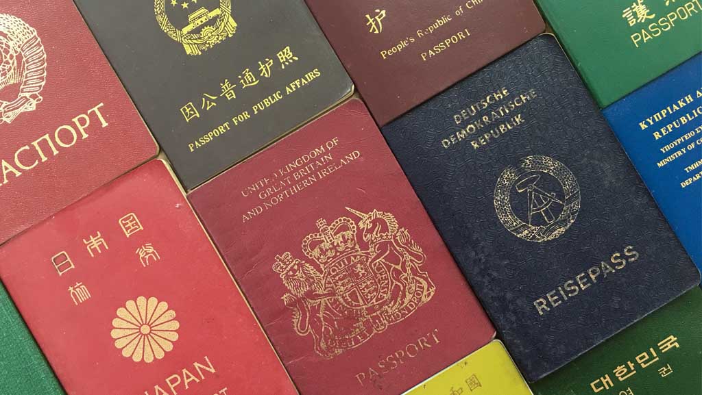 Passeports sur éléments