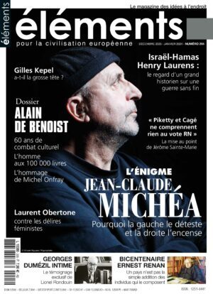 éléments numéro 205 l'énigme Jean-Claude Michéa