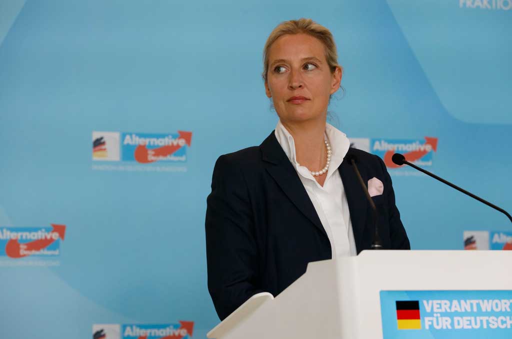Alice Weidel, présidente du groupe parlementaire AfD